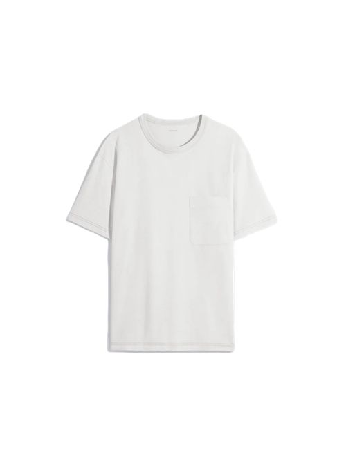 Lemaire T-SHIRT A MANICHE CORTE BOXY IN JERSEY PESANTE Lemaire | TS0010 LJ1010WH007 PEARL